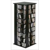 Wood Technology TO1260E - Hardwood Ebony 56 Spinning Media Storage Tower