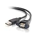 Cables to Go Panel Mount Cable - USB cable - 4 pin USB Type A (M) - 4 pin USB Type A (F) - 1 ft