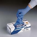 Ansell Large Blue TNT 9 1/2 Powder Free 5 Mil Nitrile Gloves (100 Each Per Box)