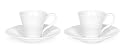 Sophie Conran by Portmeirion Espresso Cups and Saucers, Set of 2, White