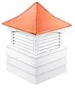 18in x 26in Sherwood White Vinyl Cupola