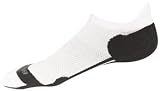 BROOKS Gosamer Ped White Sock (Pack of three), L, WHITE