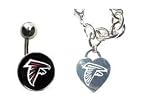 Atlanta Falcons Heart Bracelet/Belly Ring Package