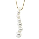 14K White Gold Freshwater Pearl Pendant 03.50 MM,04.00 MM,04.50 MM,05.