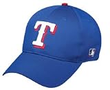 MLB ADULT Texas RANGERS Home Blue Hat Cap Adjustable Velcro TWILL