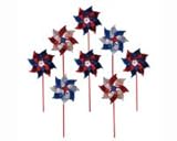 In The Breeze ITB2863 Patriot Pinwheel - 8PC