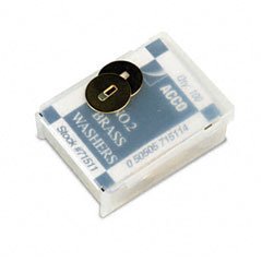 ACCO Washers For Prong Paper File Fasteners, 1.25 Inch Diameter, 100 per Box (71511)