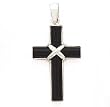 925 Silver & Black Onyx Cross Pendant