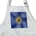 Purple Morning Glory Flower - BLACK Full Length Apron With Pockets 22w X 30l