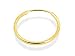 9ct Gold Diamond Cut Single Hoop Earring