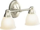 KOHLER K-11366-BN Transitional Double Wall Sconce for Forte Faucet Line, Vibrant Brushed Nickel