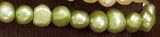 Cultured Pearl Sterling Silver Bracelet, Stretch, 5-7mm Lime Green Pearl