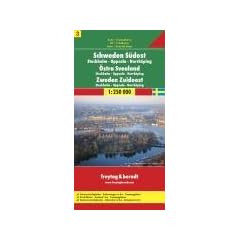 Schweden. S�dost, Stockholm, Uppsala, Norrk�ping. Autokarte. 1 : 250 000