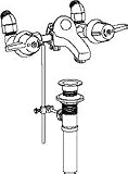 Tools & Hardware : Central Brass 1178-DA Slant Back Faucet, Chrome