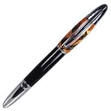 Monteverde Paloma Rollerball Pen, 0.7 mm, Fine Point, Tiger Eye/Black Barrel, Black Ink