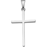 14K White Gold Cross Pendant
