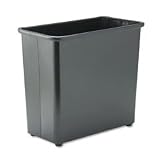 Rectangular Fire-Safe Steel Wastebasket