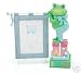 Baby BOY Frog Photo Frame Unique Design Holds 3.5