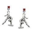 Gymnast Balance Beam Hyacinth Swarovski Post Charm Earrings [Jewelry]
