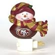 San Francisco 49ers 5" Snowman Night Light - NFL Football