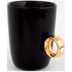 Tasse / Becher schwarz Kristall 2 Carat Cup, Tasse / Becher Gold mit Kristall 2 Carat Cup