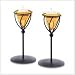 Amber Cup Candleholders