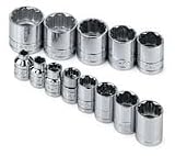 SK Hand Tools 4653  13-Piece 3/8-Inch Drive 12 Point Standard Fractional Socket Set