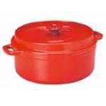 Cocotte ronde en fonte - D: 20 cm - r...