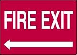 FIRE EXIT (LEFT ARROW) 7