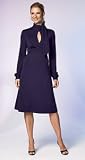 KEYHOLE TIE NECK DRESS