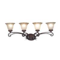 Kenroy Home 91034AT Rochester 4-Light Vanity, Aruba Teak by Kenroy Home
