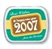 Mint Favor Tins - New Year Labels in 5 colors (purple, green, rainbow, brown, black)