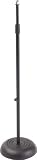 ProLine MS235 Round Base Microphone Stand, Chrome - B001G7C5W2