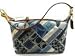 Coach Patchwork Signature Denim Pouch Bag 41461 Denim