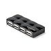 Belkin F5U404PERBLK USB 2.0 4-port Mobile Hub - Black