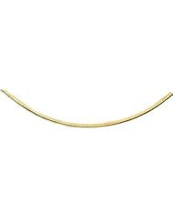 3mm Light Reversible Omega Necklace 18"