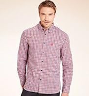 2" Longer Blue Harbour Pure Cotton Mini Gingham Checked Shirt