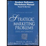 Strategic Marketing Prob. Worksheet Man. - With CD
