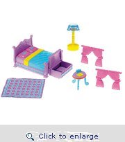 Fisher-Price Dora Designer Dollhouse Furniture Master Bedroom Set