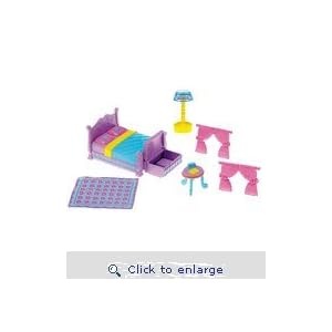 Fisher-Price Dora Designer Dollhouse Furniture Master Bedroom Set