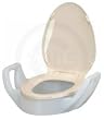 Raised Toilet Seat Riser with Arms,fit inbetween toilet bowl and toilet seat FREE SHIP