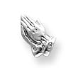 14k White Gold Praying Hands Tie Tac