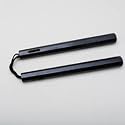 Blitz Sport Black Hexagonal Wood Cord Nunchaku 12'