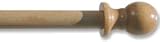 6ft Wood Pole with Finial