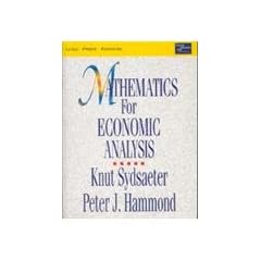 Mathematics for Economic Analysis