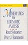 Mathematics for Economic Analysis