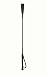 Sports : Reitgerte mit Kunststoff-Griff, PVC-Klatsche, Fiberglaseinlage (hart), schwarzem Nylongespinst, Handlauf, 65cm