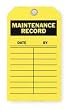 Industrial Grade 2RMU5 Inspection Tag, Maintenance Record, Pk 10