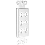 NILES AUDIO CORPORATION, Niles MB-6D Blank Decora Faceplate Insert for Six Connectors (Catalog Category: Accessories / Rack & Cabling)