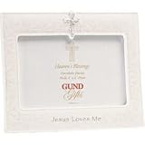 Heaven's Blessings Jesus Loves Me Porcelain Frame